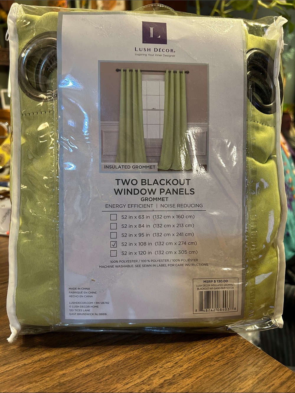Lush Decor Insulated Blackout Window Panels - Light Green